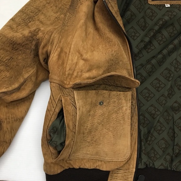Tony Nowak Authentic Rare Brown Leather Jacket XL Made In USA - Picture 9 of 12
